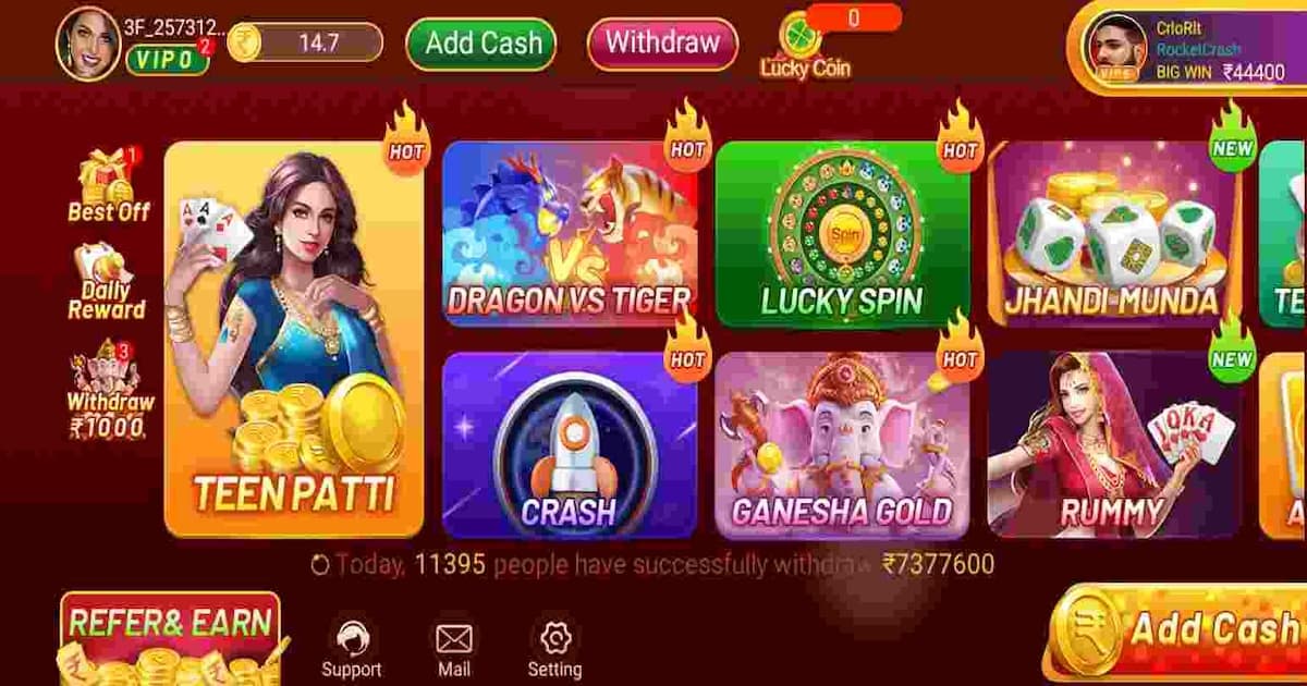 3F Game Apk | Game 3F App | Minimum Redeem Rs-100